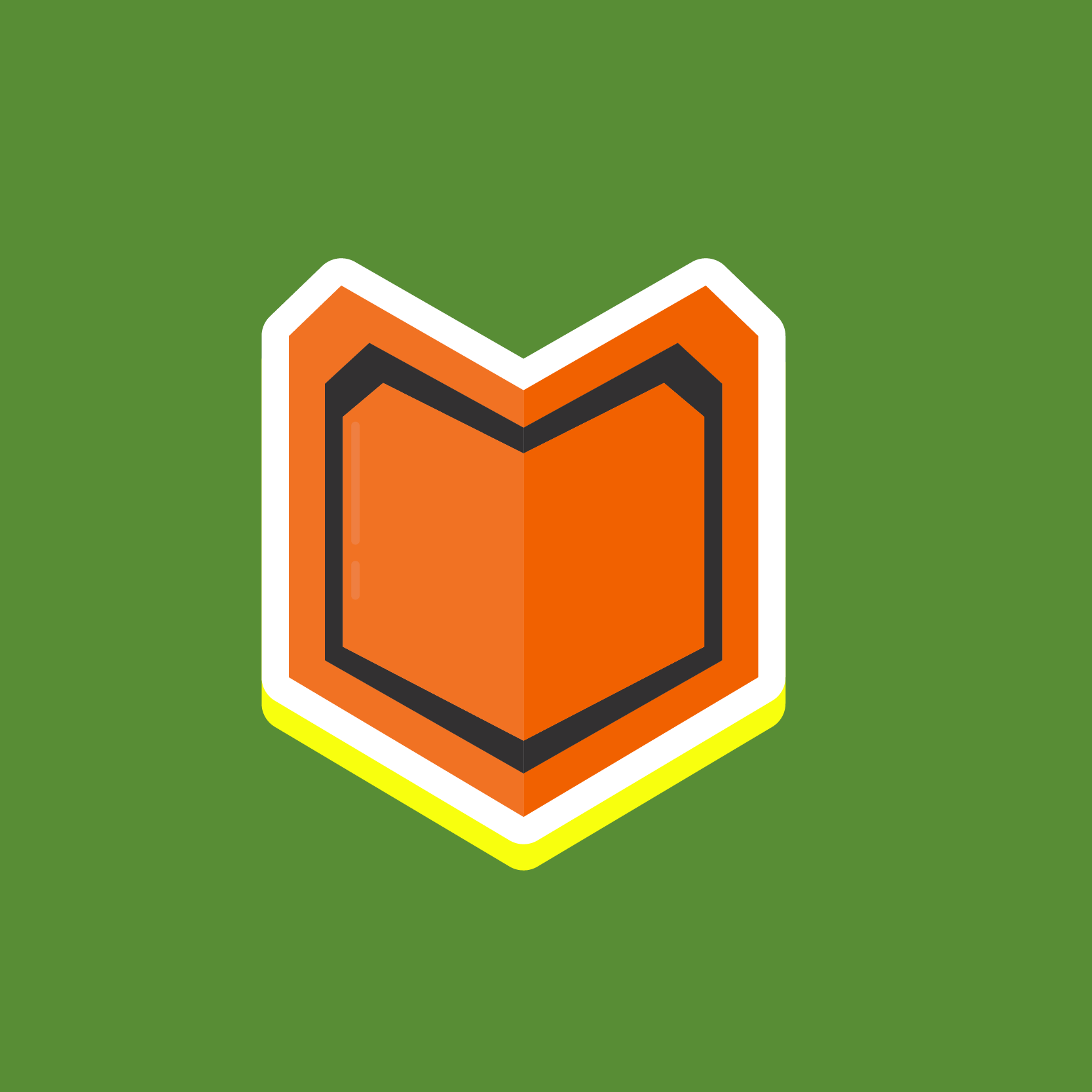 Weighing scales seen from the first person view of the person standing on the scales